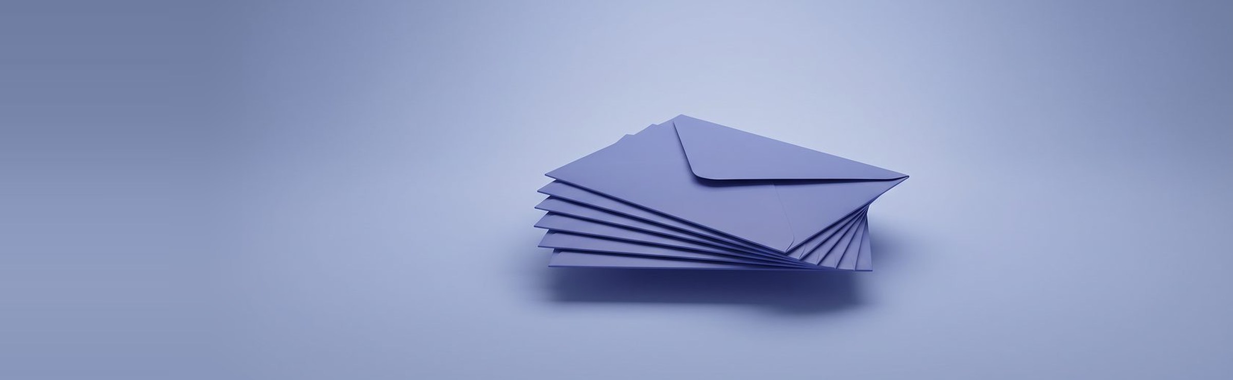 A stack of letters — symbol of the WeCare support service