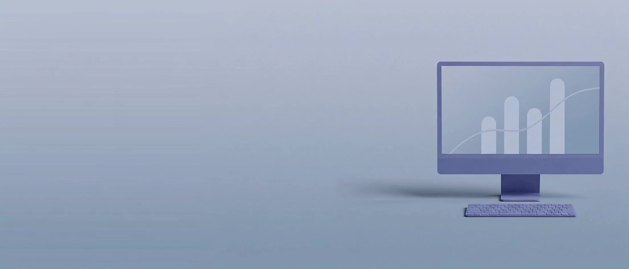 Ein Bildschirm mit steigenden Balken — Sinnbild für die Prämienentwicklung
